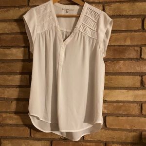 Daniel Rainn white work blouse